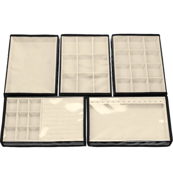 Kit 5 Bandejas Grande Organizadoras Gelo para Joias Kratos Embalagens