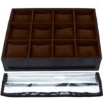 Caixa Porta Relógio Bandeja para Relógios Pulseiras Braceletes Terracota Kratos Embalagens