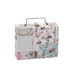 Maleta Mini Porta Joias HappyDay com Rosa Claro Fechada Kratos Embalagens